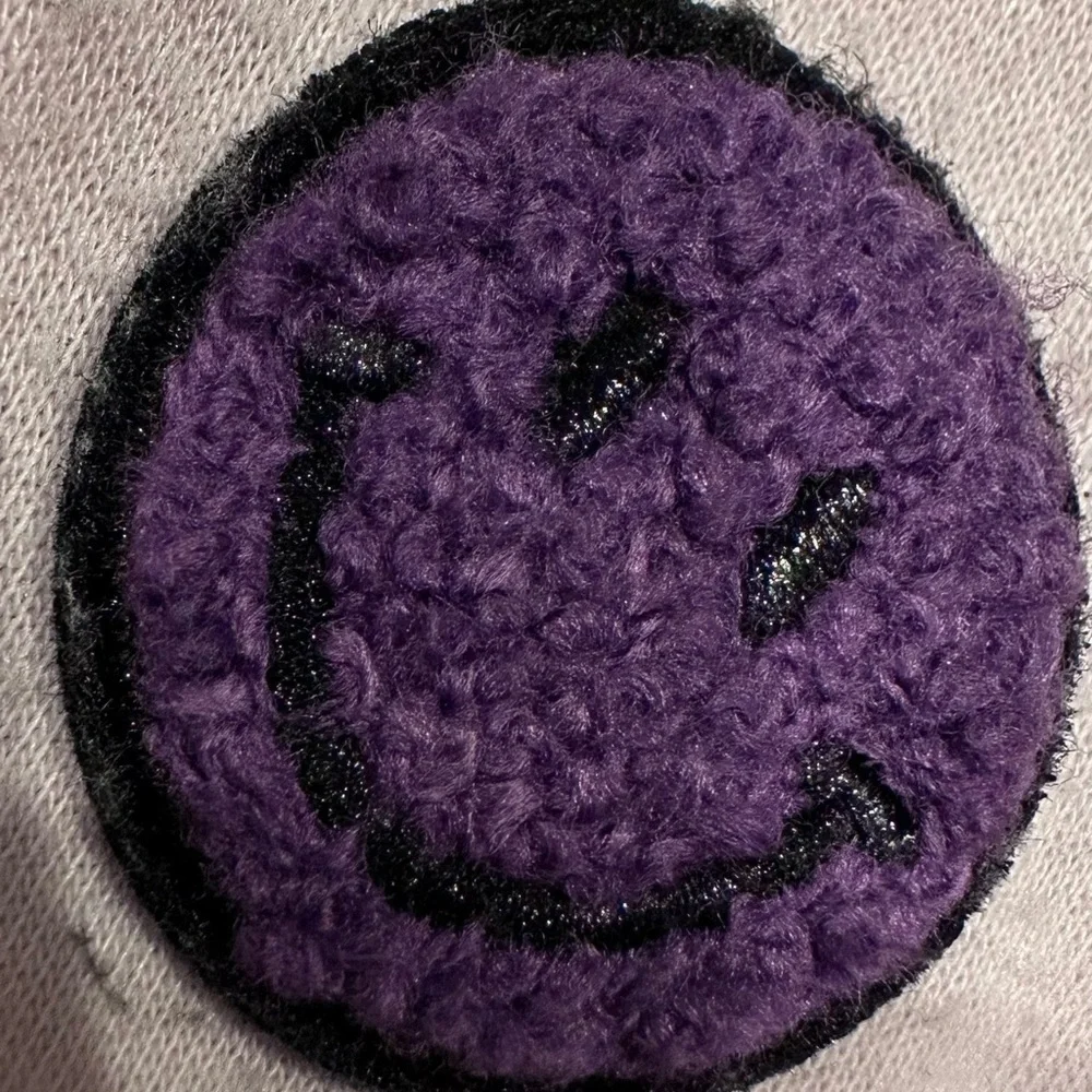 Designer From Denny’s!  Playful Smiley Long Sleeve Tee - Light Pink
